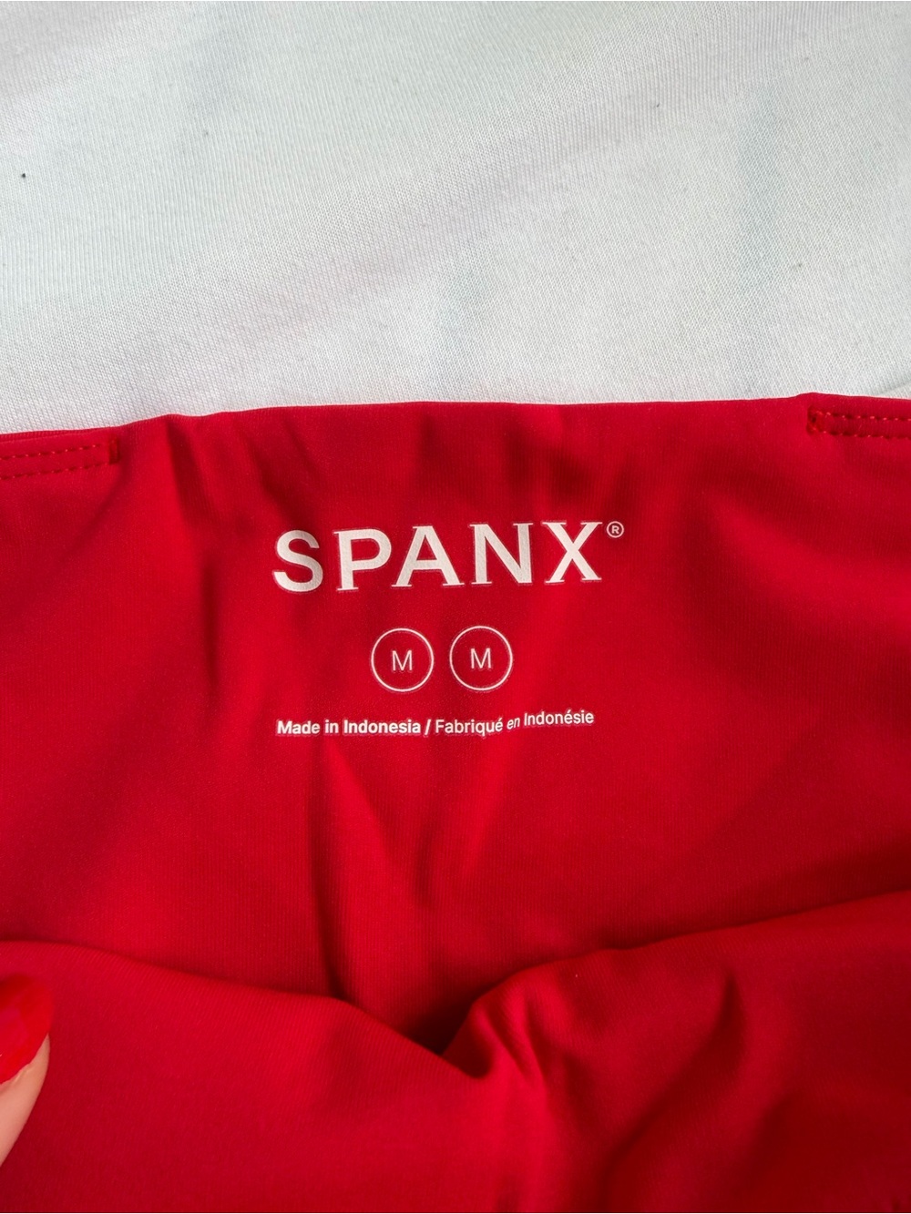 NWT SPANX Red 7/8 Leggings - Picture 2 of 3